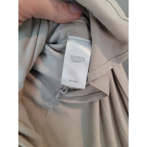 J. Jill Wearever Collection Tunic Top – XS – Taupe –3/4 Sleeve – High-Low Hem - Picture 9 of 11